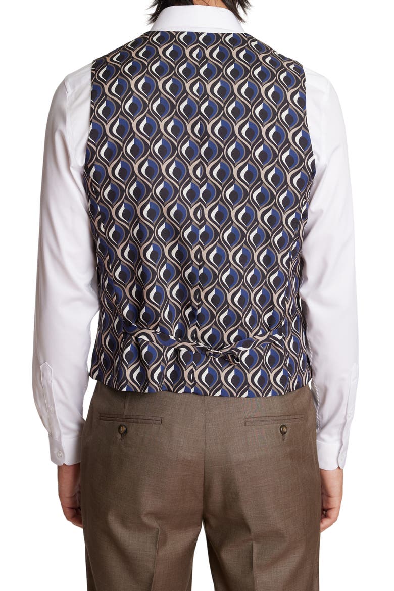 Eaton Modern Fit Vest, Alternate, color, DARK KHAKI SHARK
