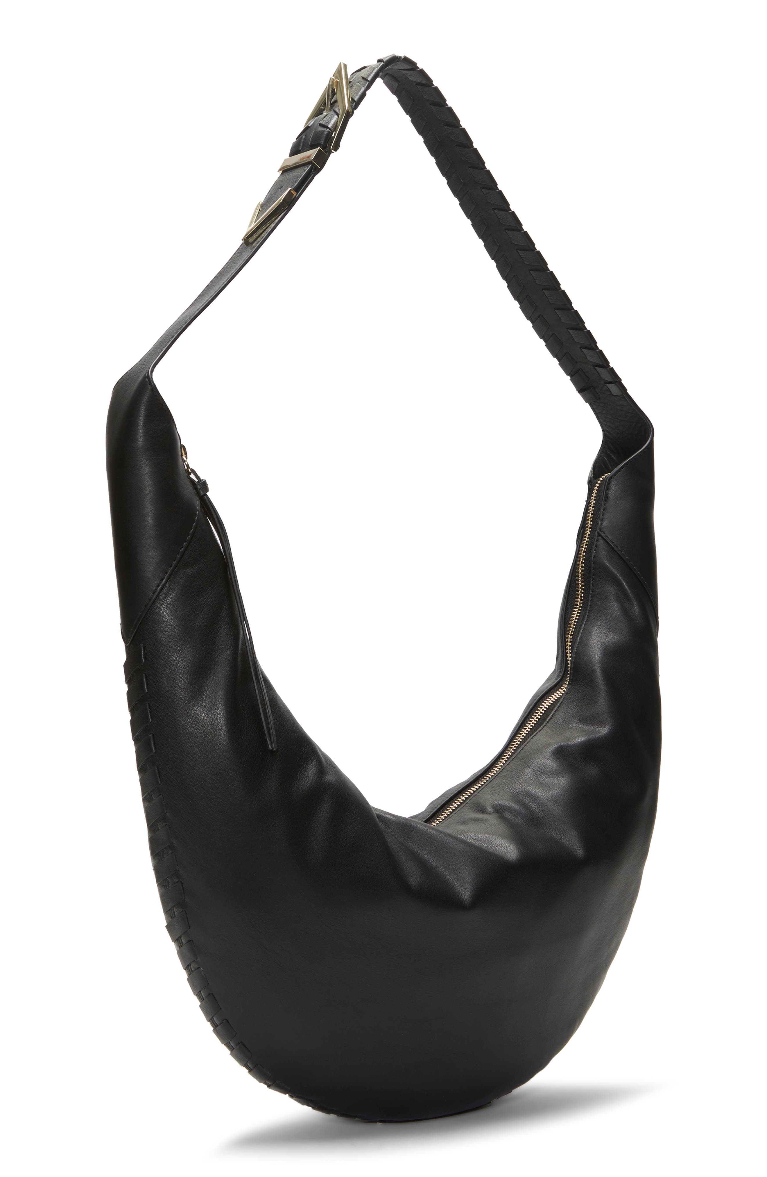 Vince Camuto Clarq Leather Shoulder Bag, Alternate, color, 