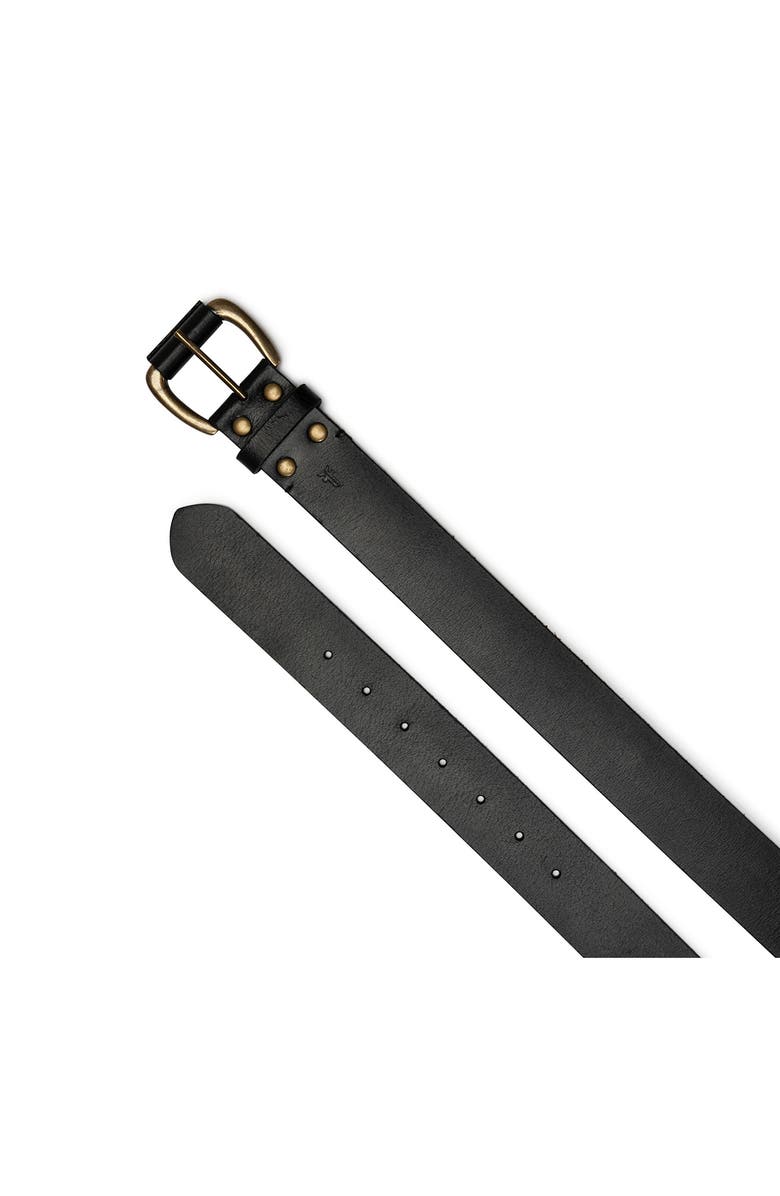 Frye Leather Belt, Alternate, color, 