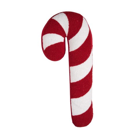 Christmas Candy Cane Cotton Blend Mini Accent Pillow 11" x 25"