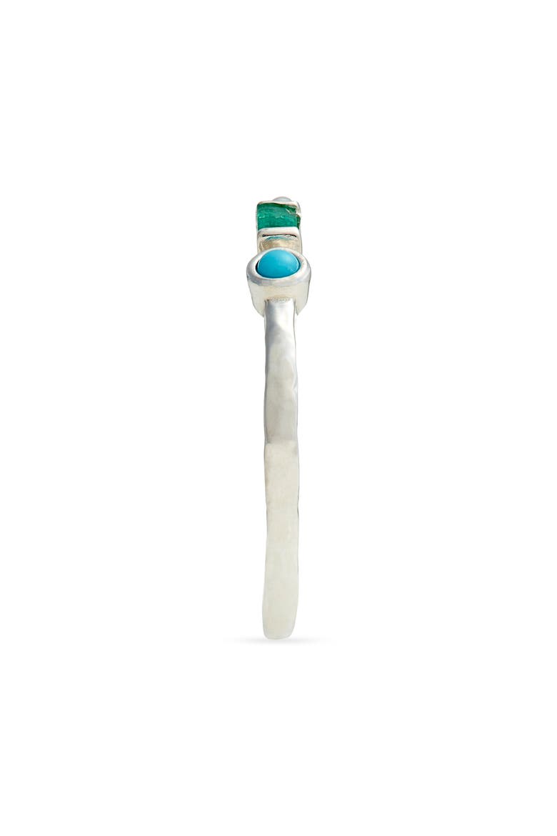 Cleo Emerald & Turquoise Ring, Alternate, color, SILVER/ GREEN/ BLUE