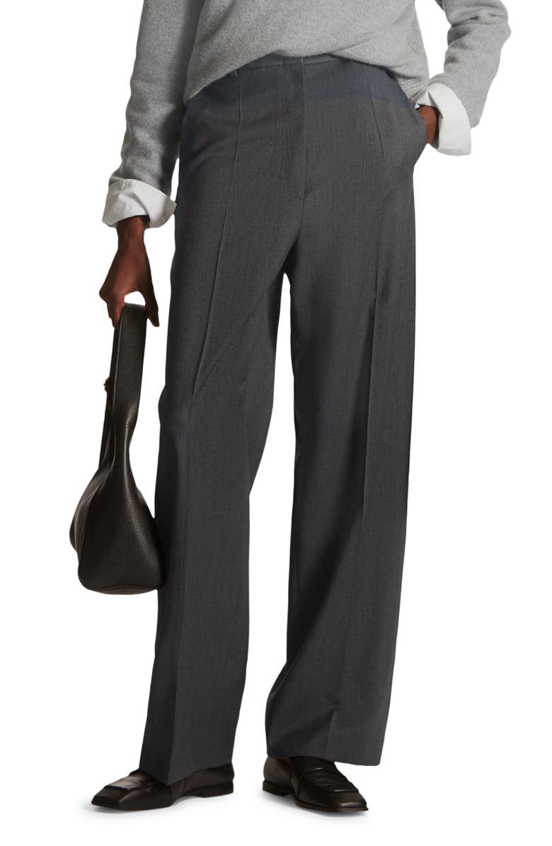 COS Wide Leg Wool Trousers, Main, color,