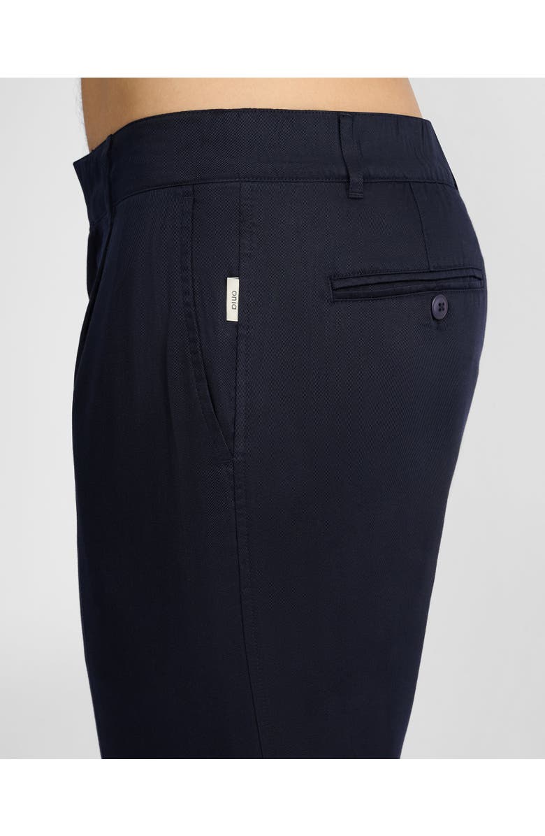 Onia Lyocell Tapered Trouser, Alternate, color, Midnight