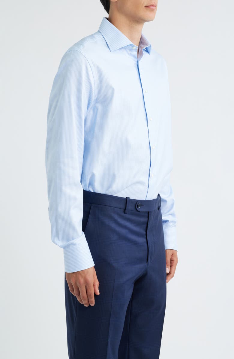 Canali Regular Fit Dress Shirt, Alternate, color, Light Blue