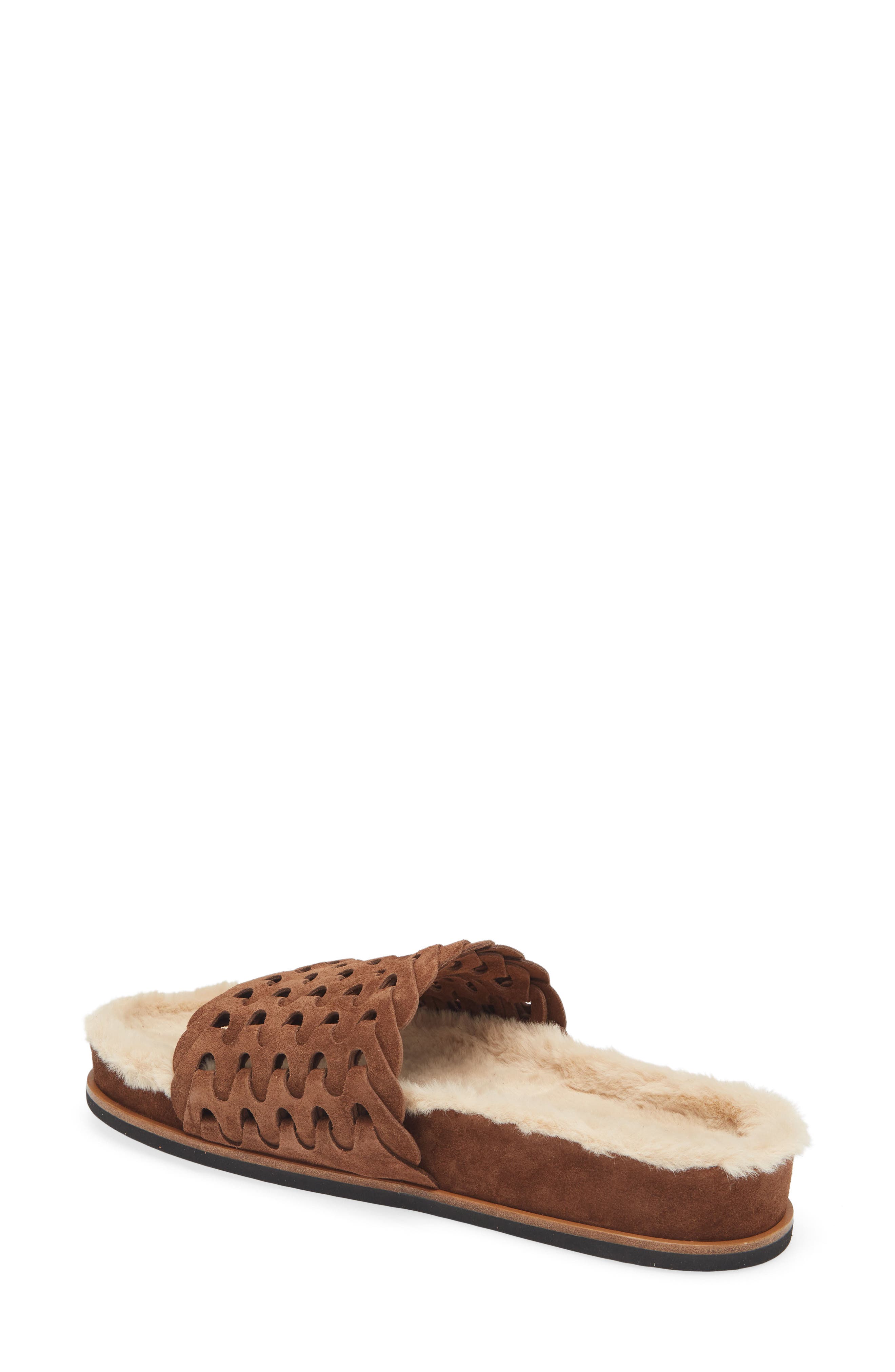 rag & bone Bailey Faux Shearling Lined Slipper, Alternate, color, 