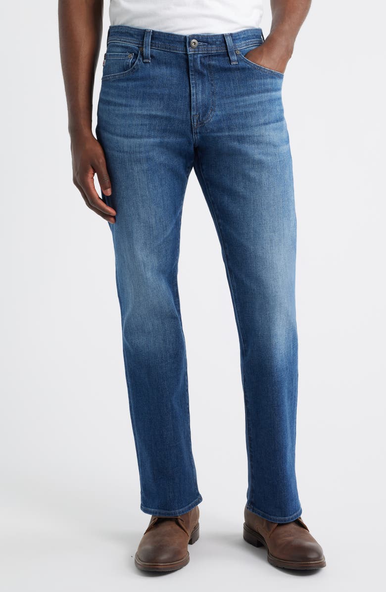 AG Clint Bootcut Jeans, Main, color, Assante
