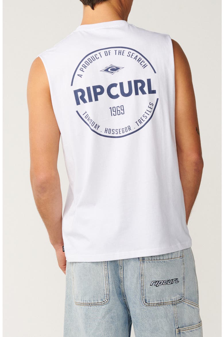Staple Cotton Graphic Muscle T-Shirt, Alternate, color, WHITE