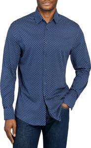 Brooklyn Brigade Neat Print Knit Long Sleeve Basic