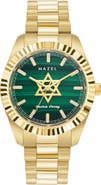 Rachie Shnay The Mazel Malachite Bracelet Watch, 36mm