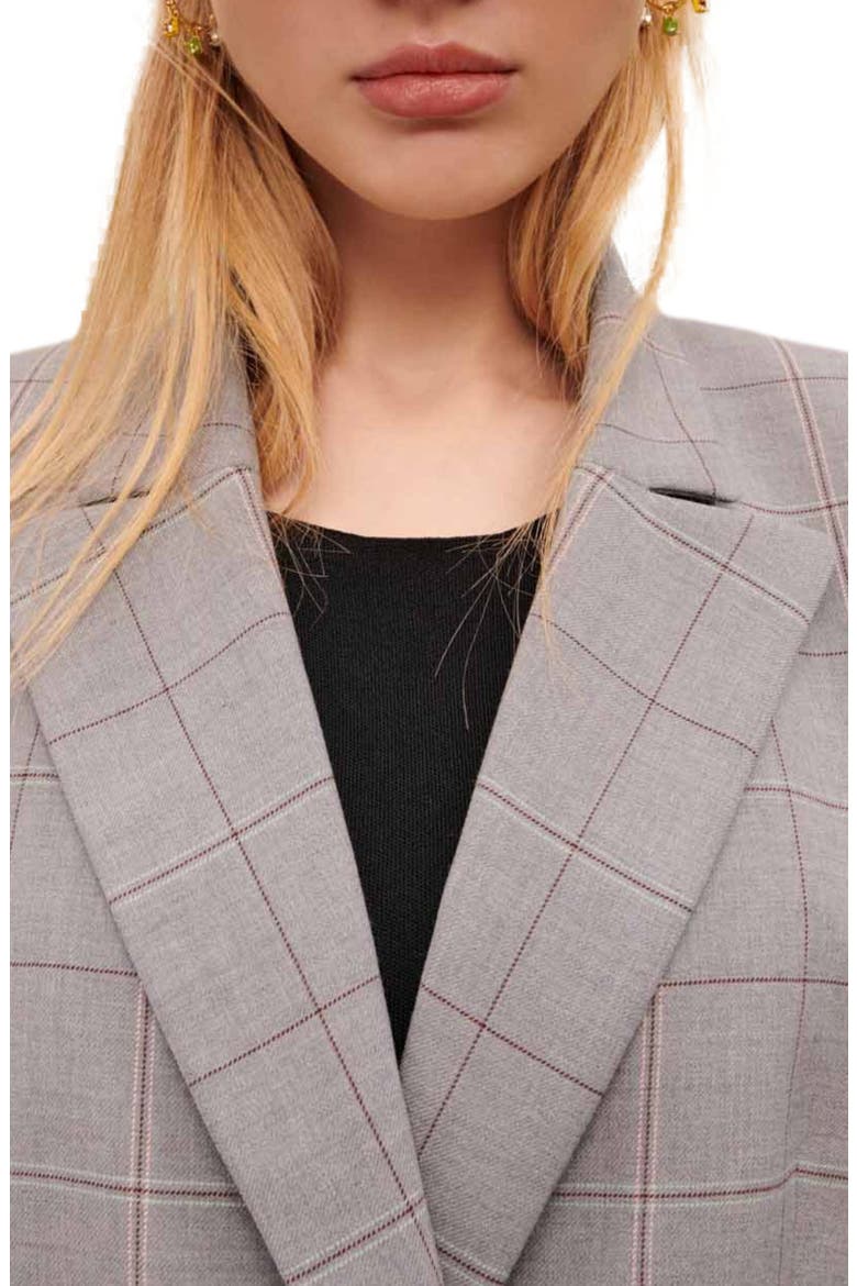 Varreau Wool Blend Blazer, Alternate, color, GREY