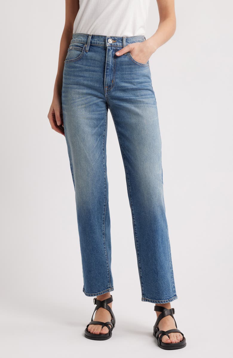 SLVRLAKE Sophie High Waist Straight Leg Jeans, Main, color, Common Ground