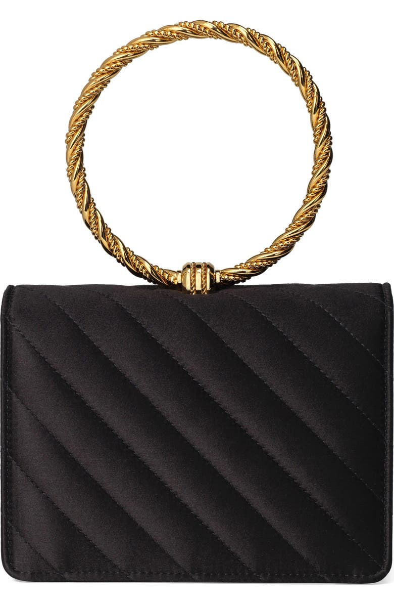 Gucci Broadway Quilted Ring Top Handle Bag, Alternate, color,