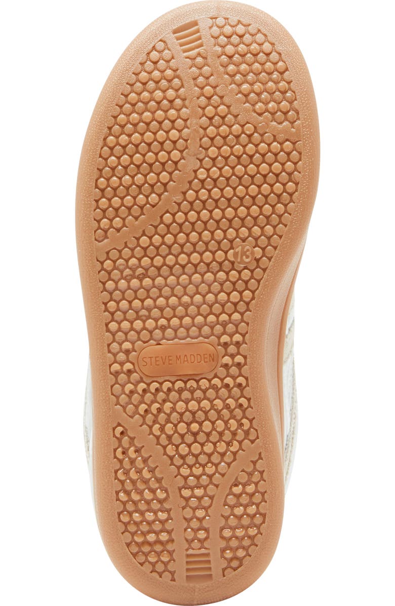 Steve Madden Kids' Kicker Metallic Sneaker, Alternate, color, Silver