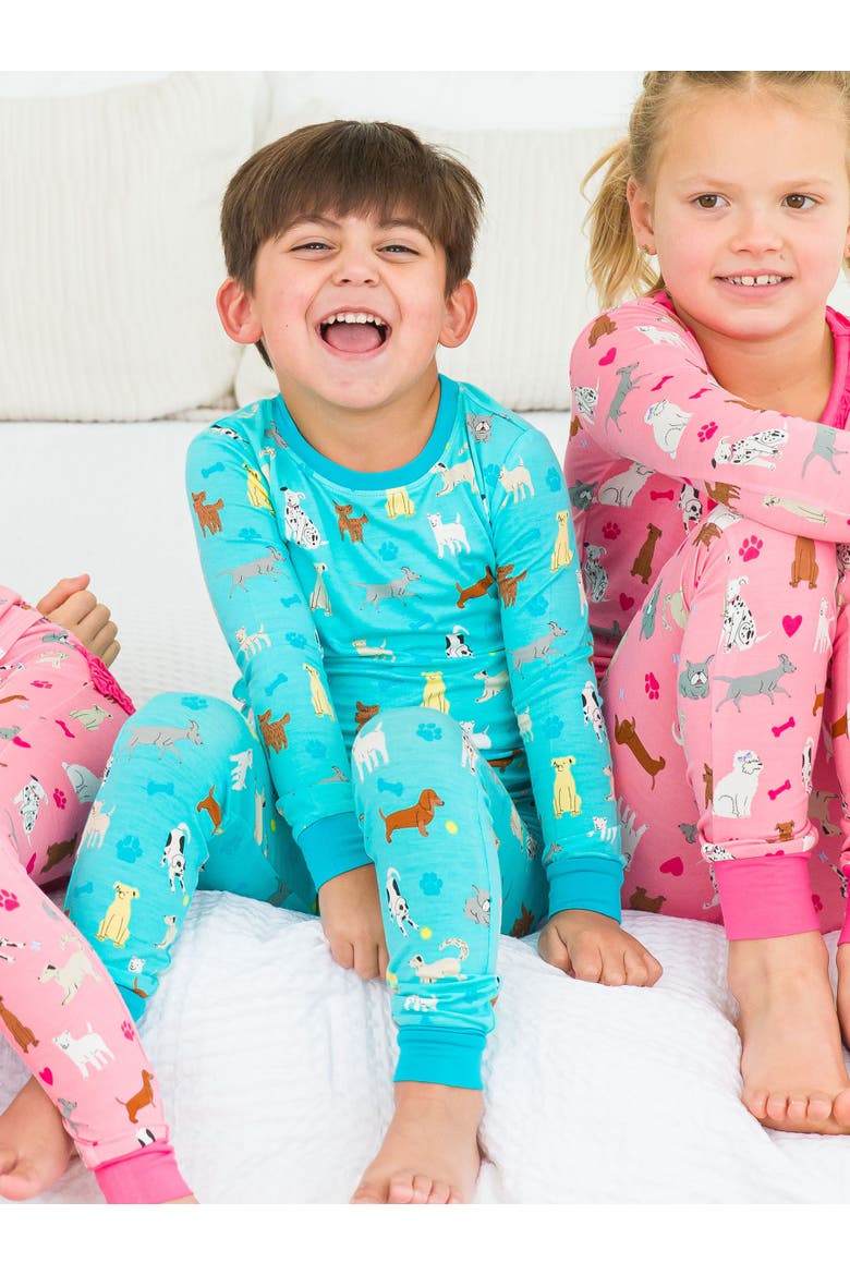 SoftSnooze Boys Long Sleeve Pajama Set, Alternate, color, Puppy Playtime