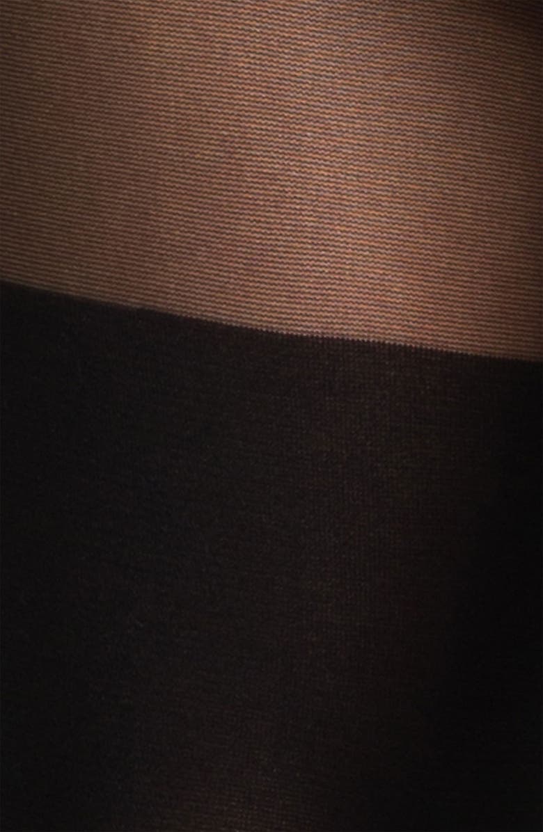 Hot Sox 'Blocked Knee' Sheer Tights, Alternate, color, 