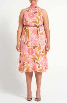 Luciana Floral Fit & Flare Midi Dress