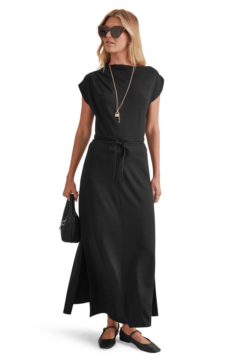 Supersoft Asymmetric Top, Alternate, color, BLACK