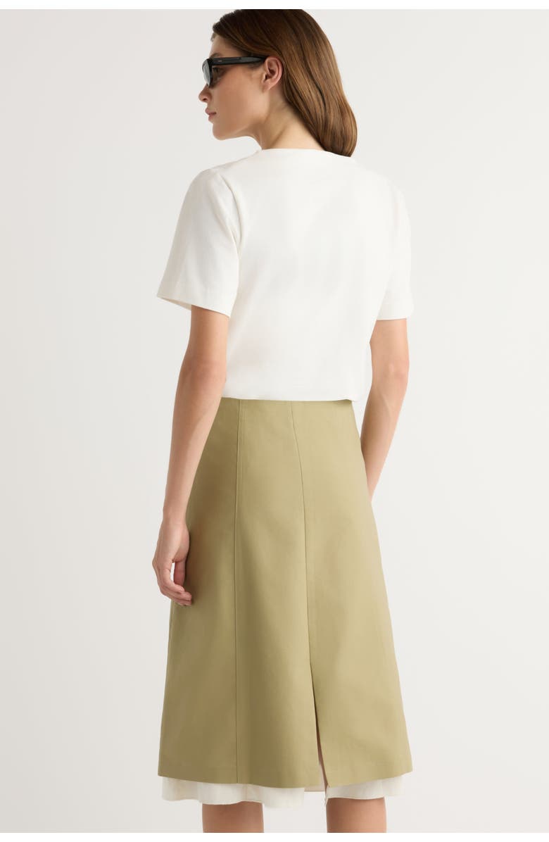 Modern Citizen Devon Layered Skirt, Alternate, color, Khaki