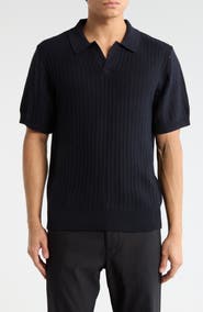 Elie Tahari Johnny Collar Cotton & Cashmere Blend Knit Polo