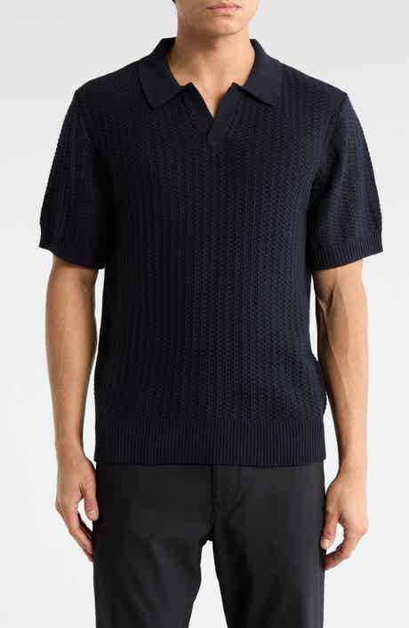 Elie Tahari Johnny Collar Cotton & Cashmere Blend Knit Polo