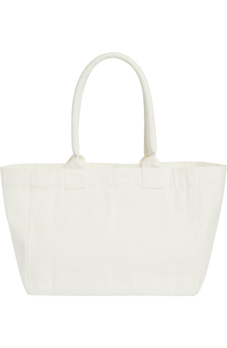 Isabel Marant Yenky Embroidered Logo Canvas Tote, Alternate, color, Red
