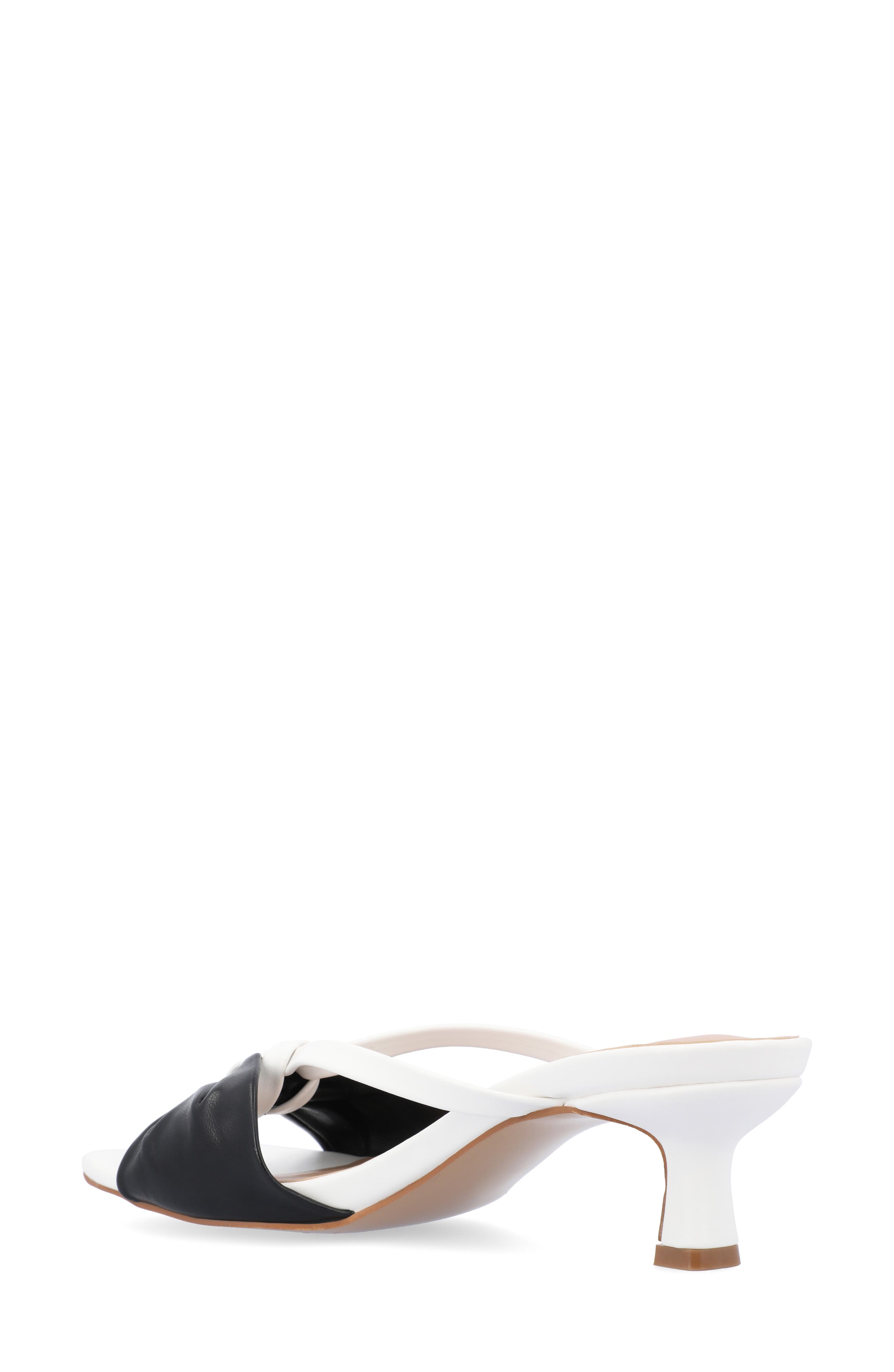 Journee Collection Starling Kitten Heel Sandal, Alternate, color, Black