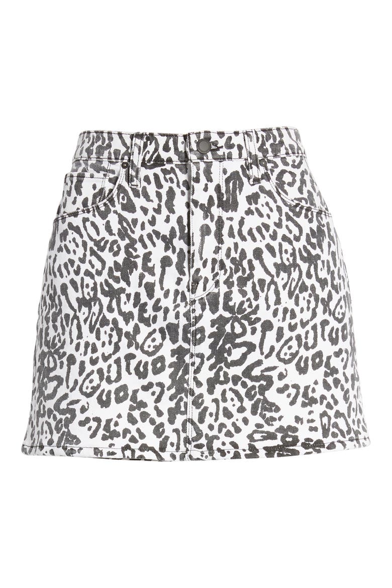 Animal Print Skirt, Alternate, color, WASHED LEOPARD