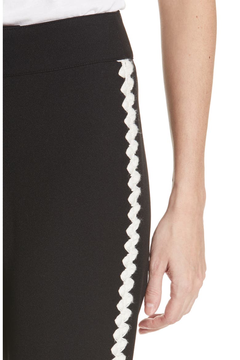Embroidered Stirrup Ski Pants, Alternate, color, BLACK