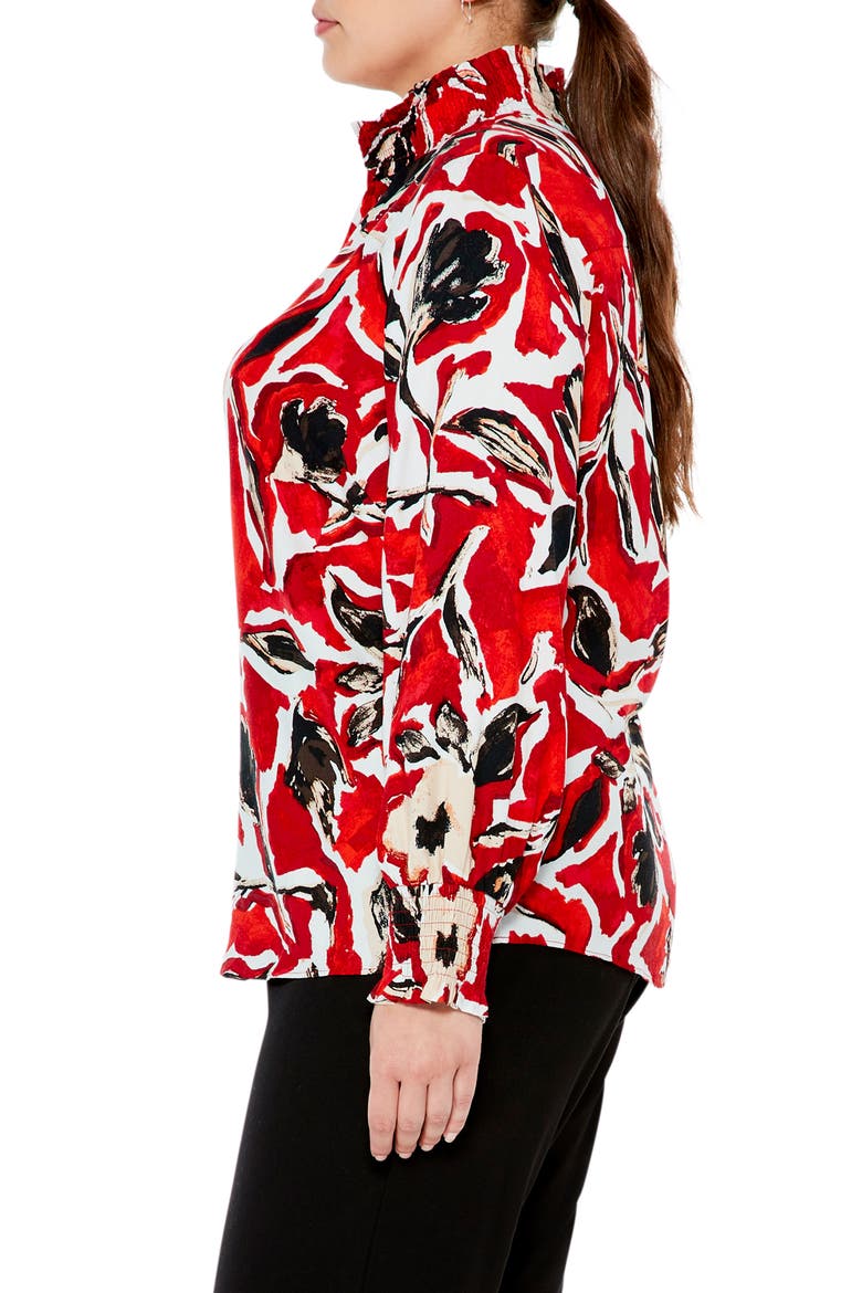 Petal Pop Floral Blouse, Alternate, color, RED MULTI
