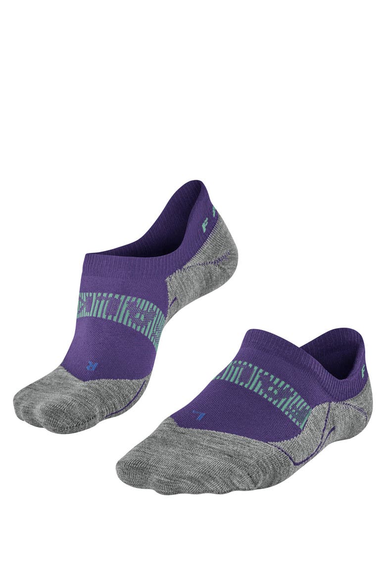 RU4 Endurance Cool Invisible Running Socks, Main, color, Amethyst