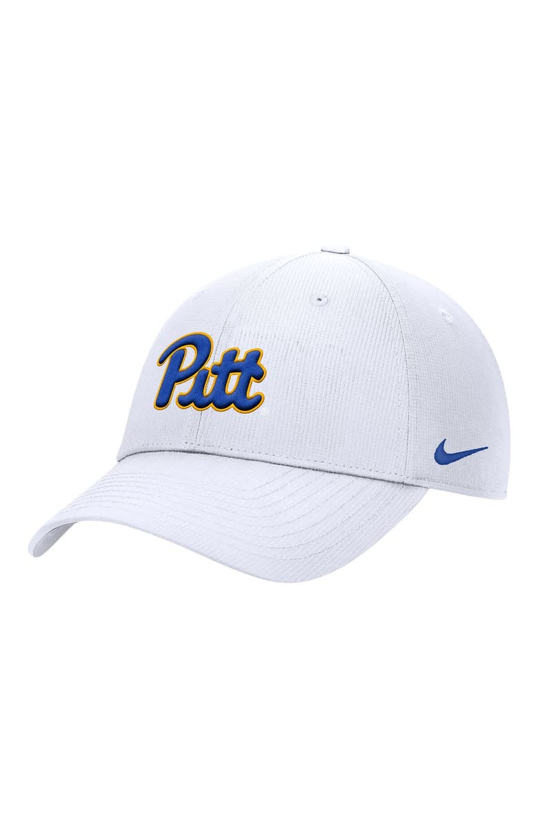 Nike Men's Nike  White Pitt Panthers 2025 On-Field Club Performance Adjustable Hat, Main, color, 