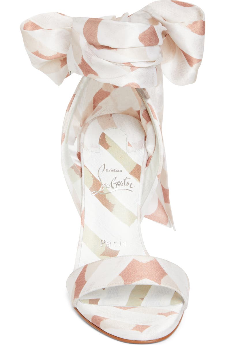 Christian Louboutin Miss Z Desert Sandal, Alternate, color, Multi Leche/ Lin Mult