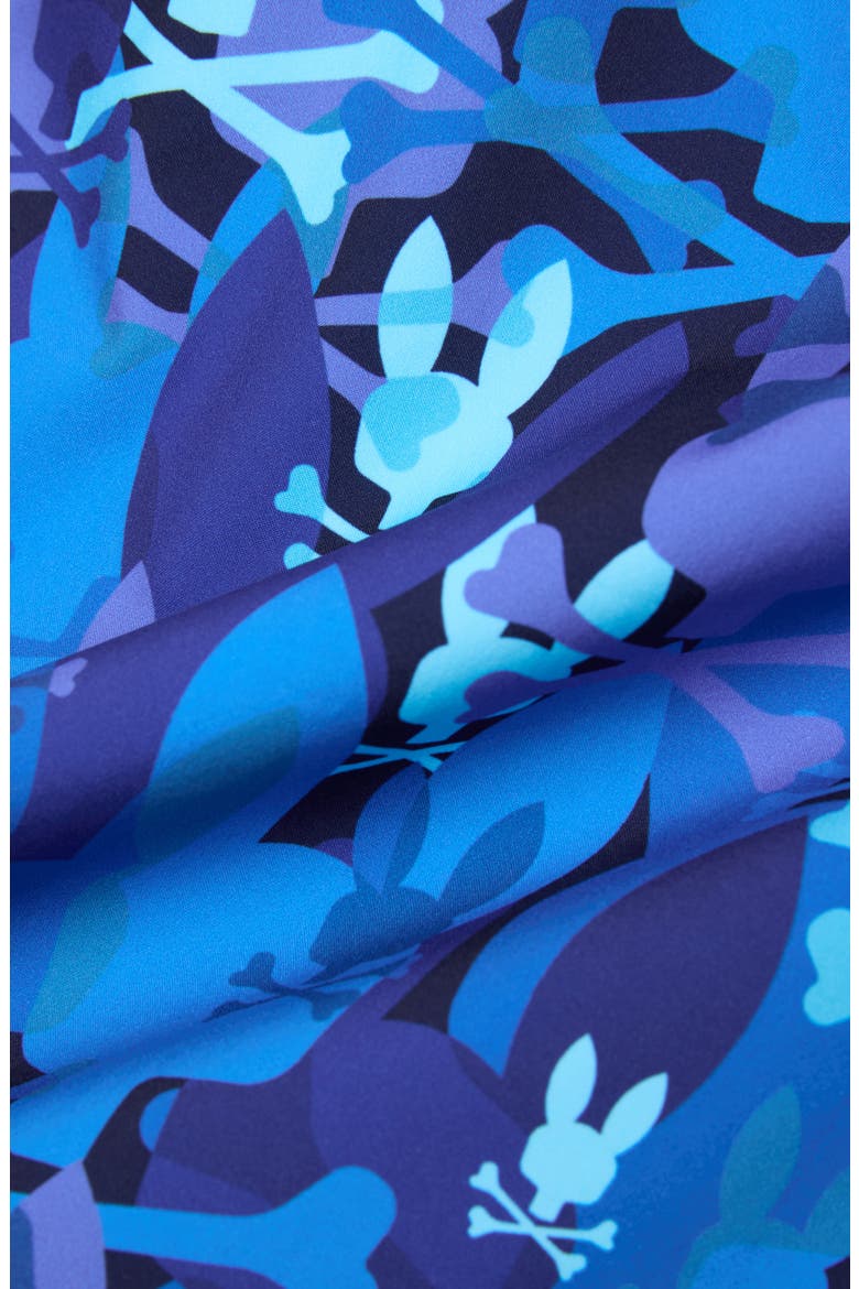 Tanner Camo Bunny Print 6-Inch Swim Trunks, Alternate, color, MULTI BLUE