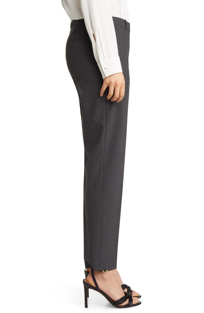 BOSS Tiluna Stretch Wool Slim Fit Trousers, Alternate, color, Charcoal