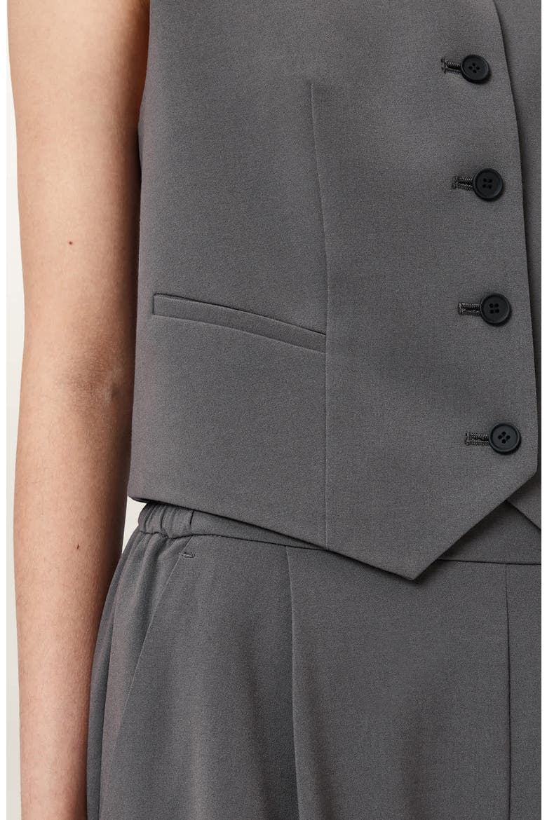 Aleida Lightweight Vest, Alternate, color, DARK GULL GREY