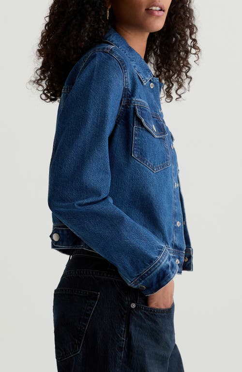 Ag Molly Denim Trucker Jacket In Blue