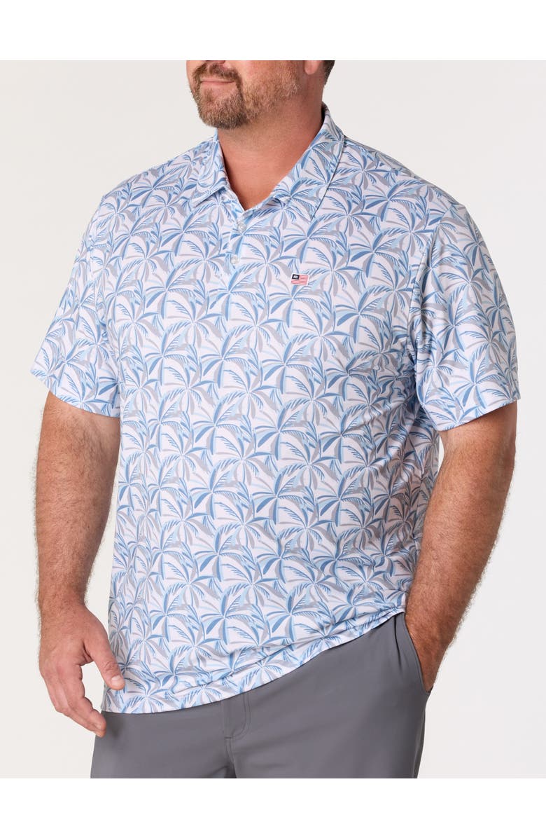 TravisMathew Fit By DXL Big & Tall Featherweight Parade Day Polo Shirt, Main, color, White
