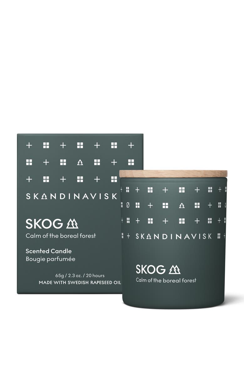 SKANDINAVISK SKOG Scented Candle 65g, Main, color, Green