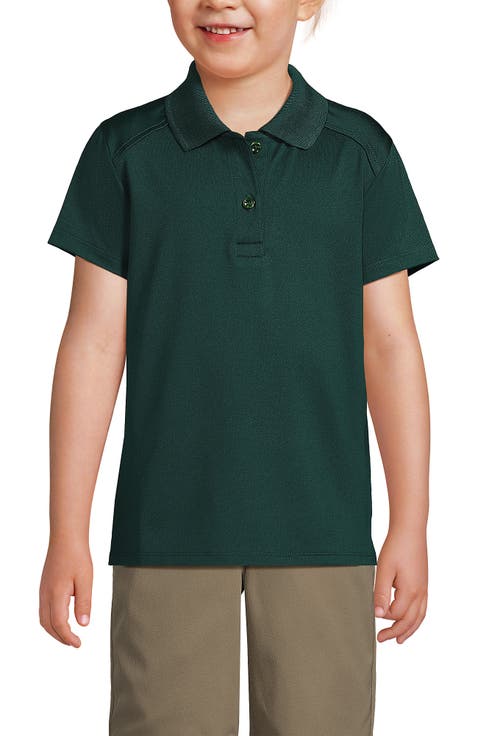 School Uniform Girls Short Sleeve Feminine Fit Rapid Dry Polo Shirt