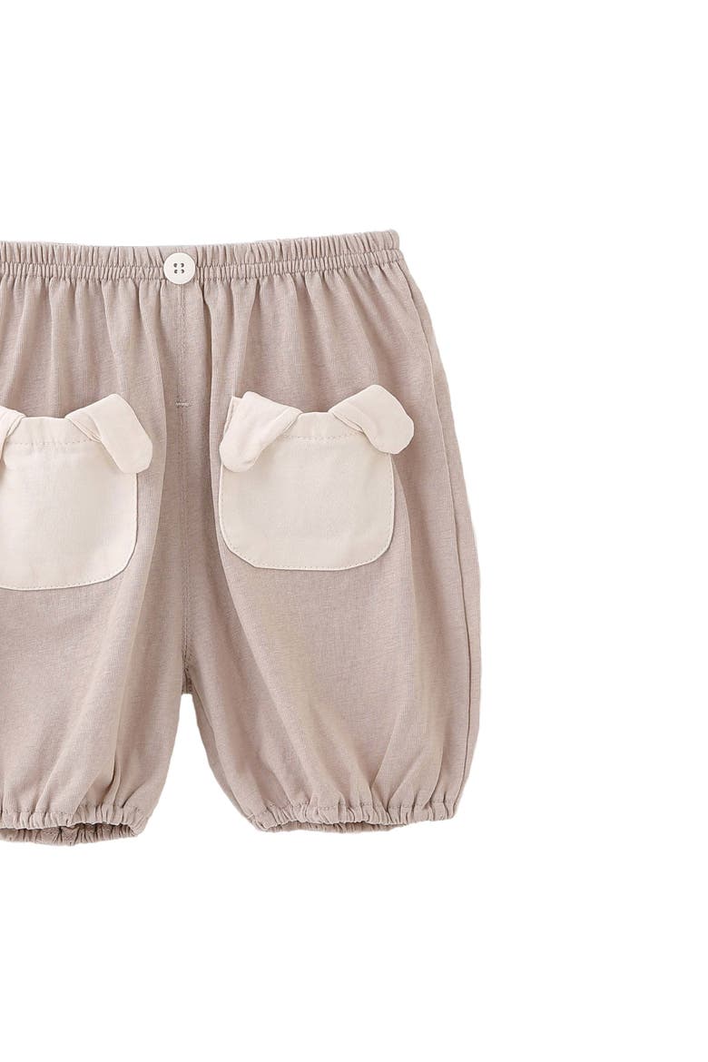 Bear Pocket Set, Alternate, color, Beige