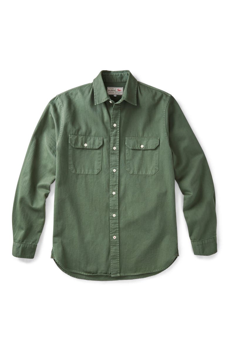 Aubin Normanby Button Up Shirt, Alternate, color, Dark Khaki