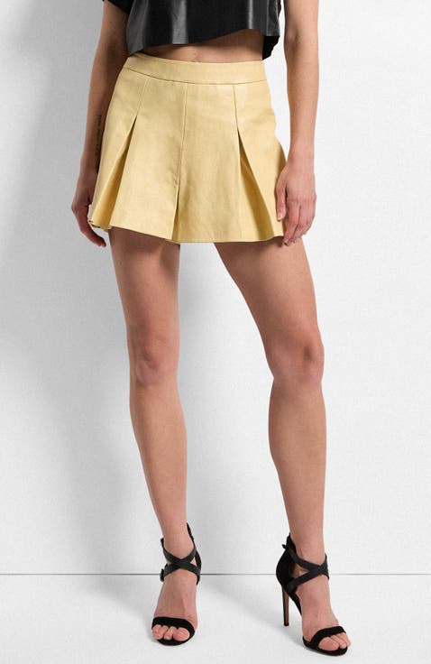 Willow Leather Skorts