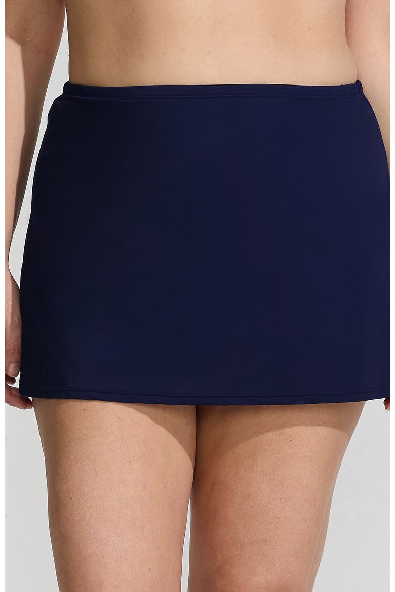 Plus Size Slender Suit Swim Skirt, Main, color, Deep Sea Navy