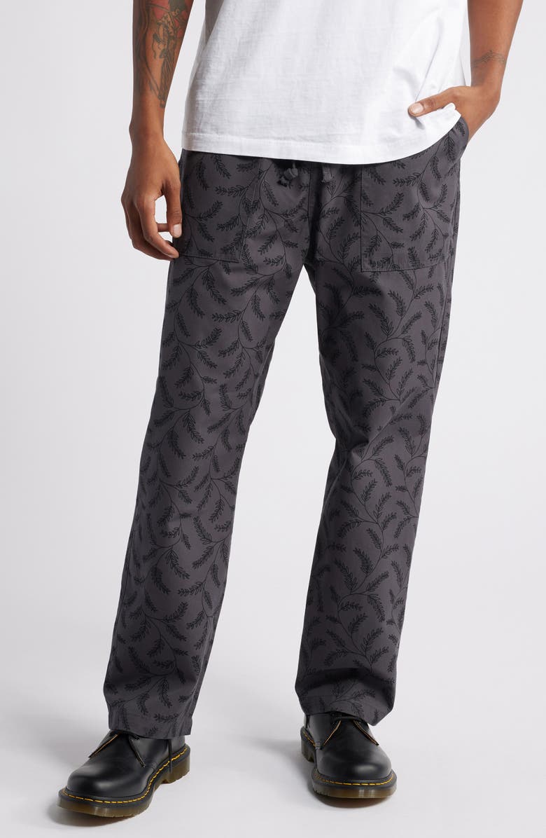 Service Works Branch Print Cotton Twill Chef Pants, Main, color,