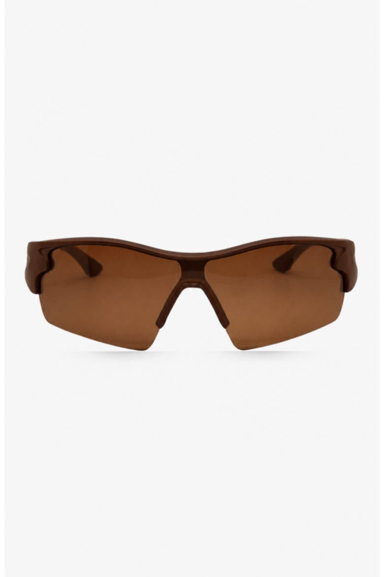 Session Sport Polarized Sunglasses, Main, color, Brown