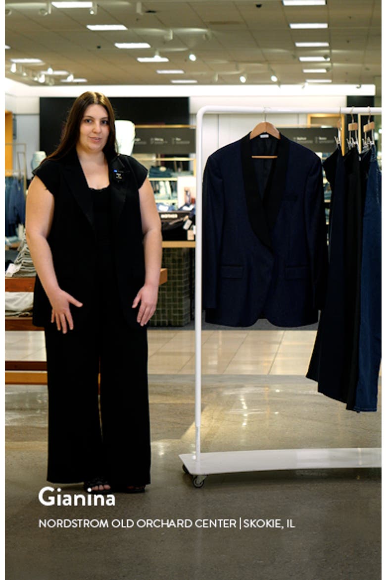 Tailored Wool Blend Dinner Jacket video