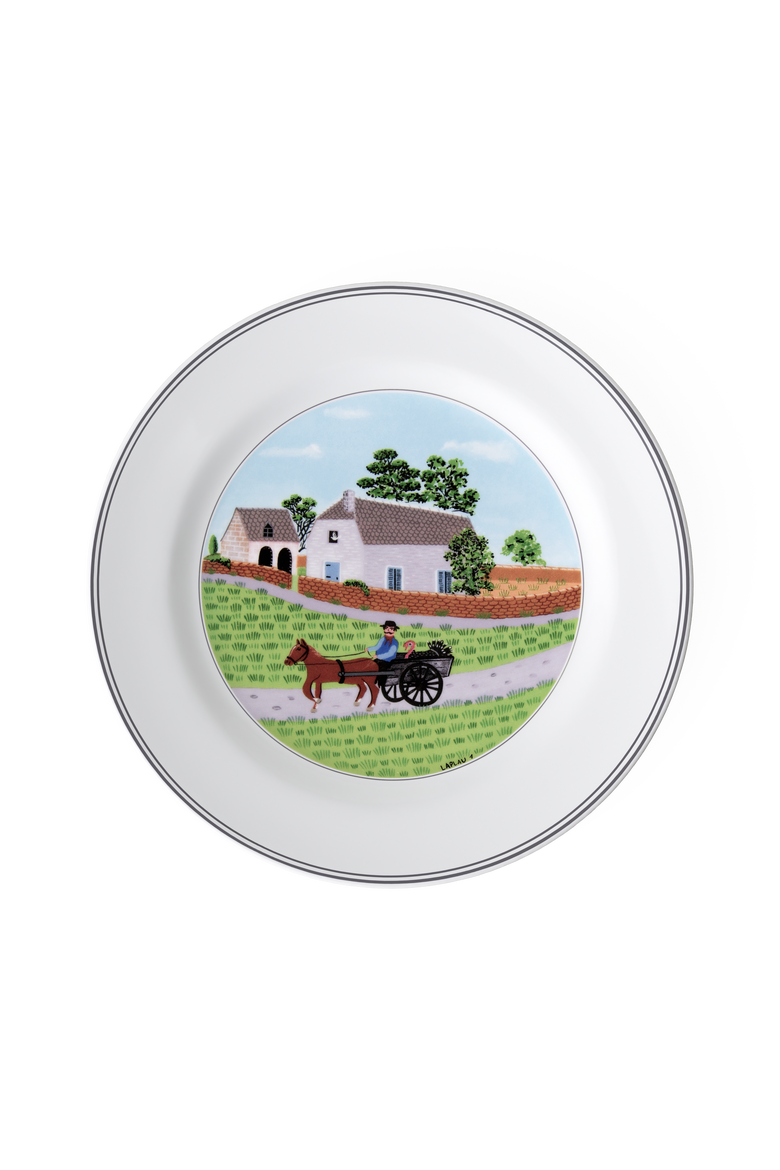 Design Naif Dinner Plate #1 Going to Market, Main, color, None