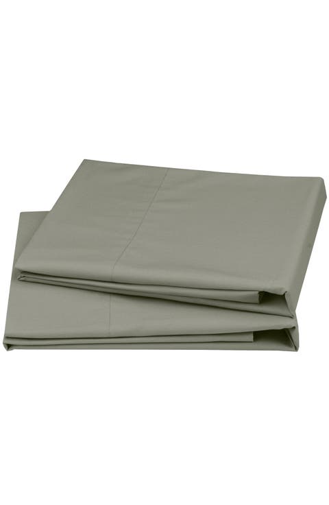 Set of 2 Pillowcases - Signature Comfort 100% Egyptian Cotton Percale