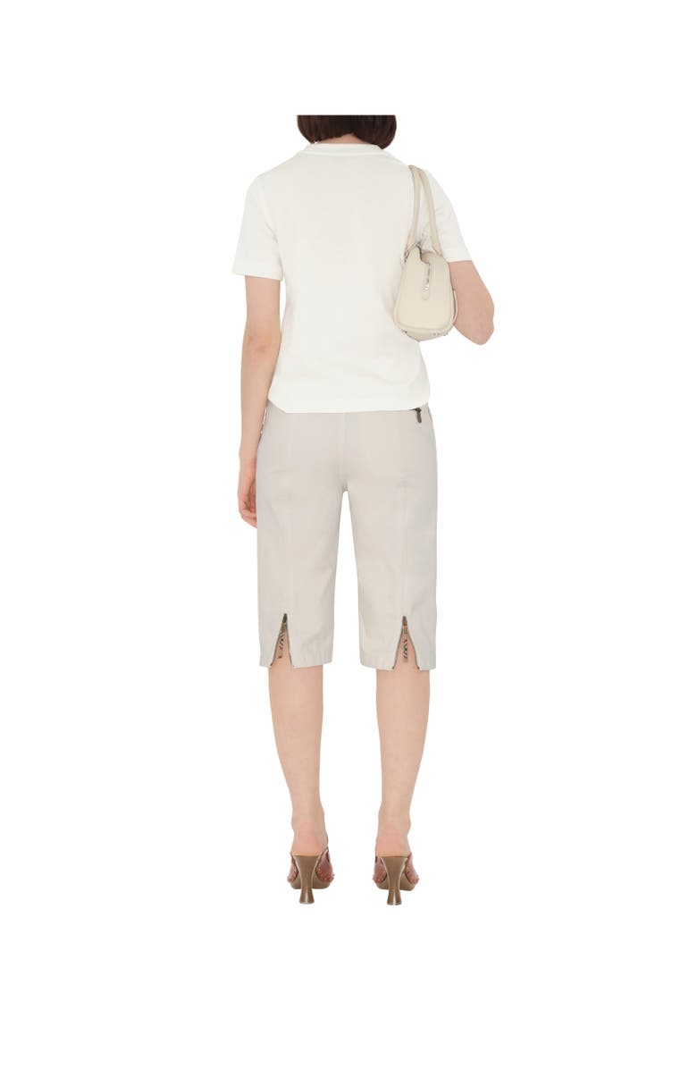 Burberry B Crest Cotton T-shirt, Alternate, color, Chalk