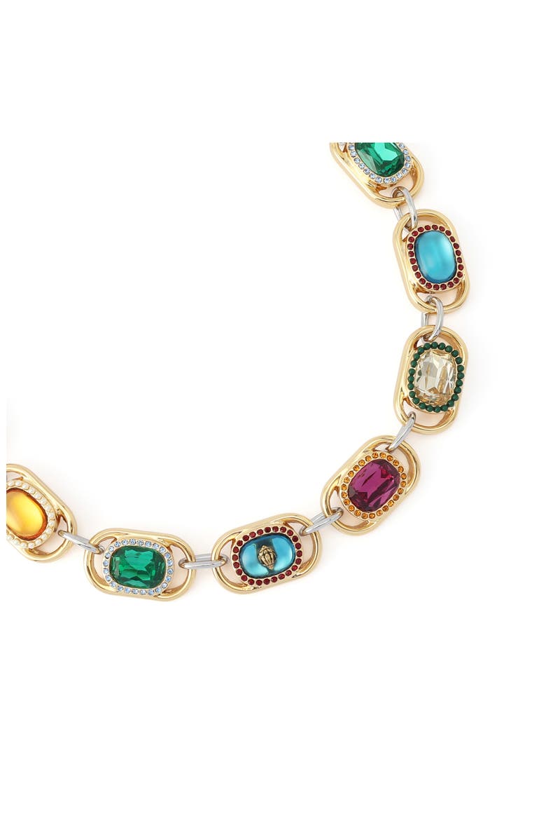 Crystal Chain Statement Necklace, Alternate, color, MULTI